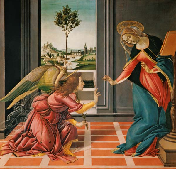 Botticelli Annunciation c.1489 - Sandro Botticelli