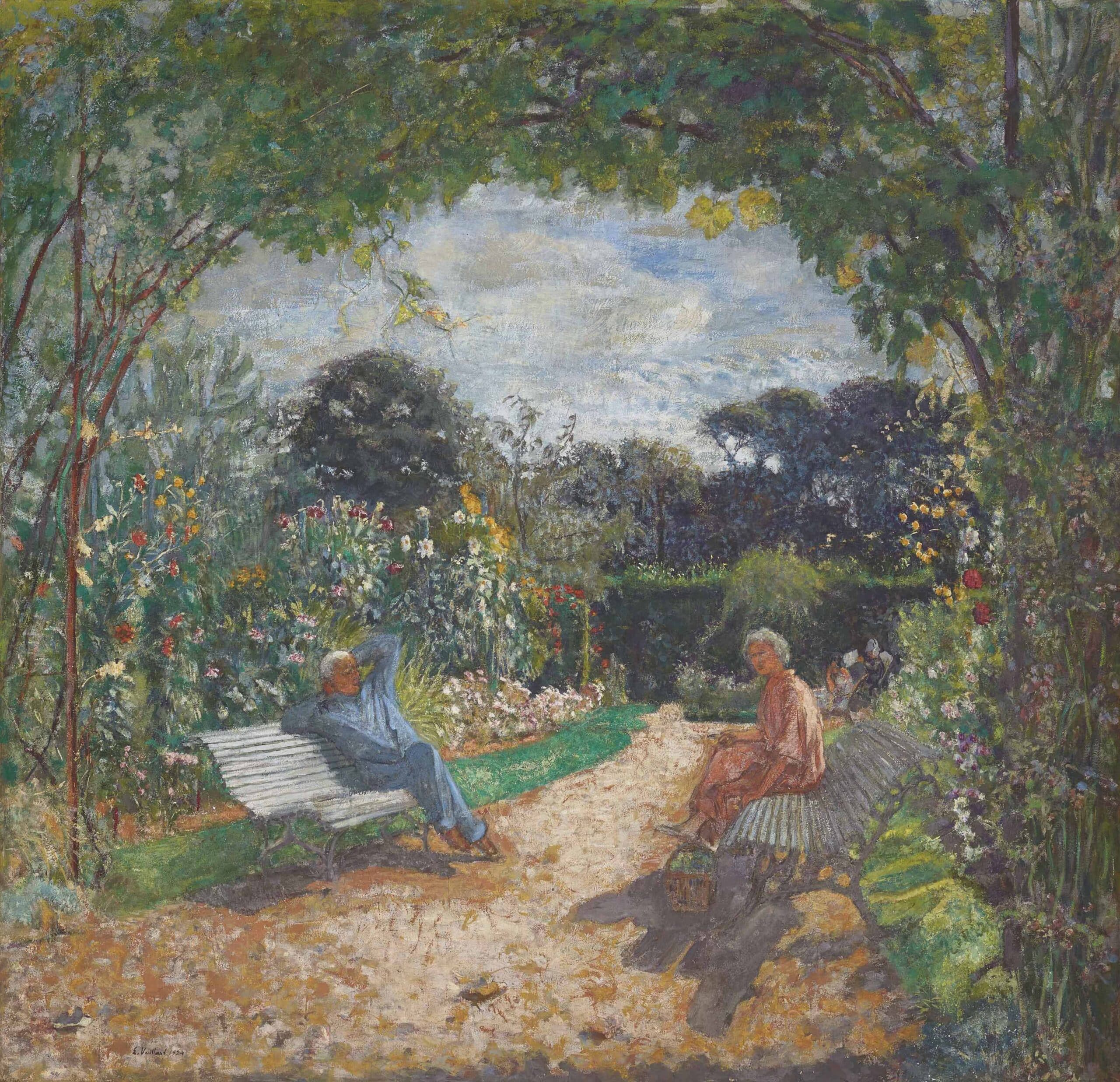 人気提案 Morning in Vuillard Édouard - Cézanne Clos Garden, the 絵画