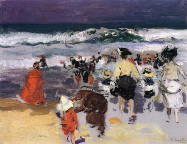 The Beach of Biarritz - Sorolla