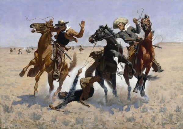 Helping a Comrade - Frederic Remington