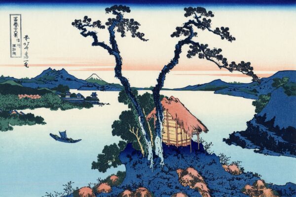 Lake Suwa in Shinano Province - Katsushika Hokusai