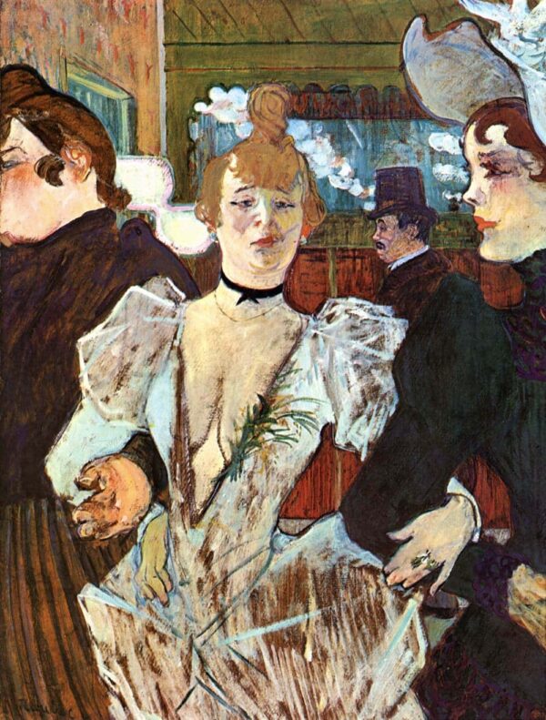 La Goulue enters the Moulin Rouge - Toulouse Lautrec