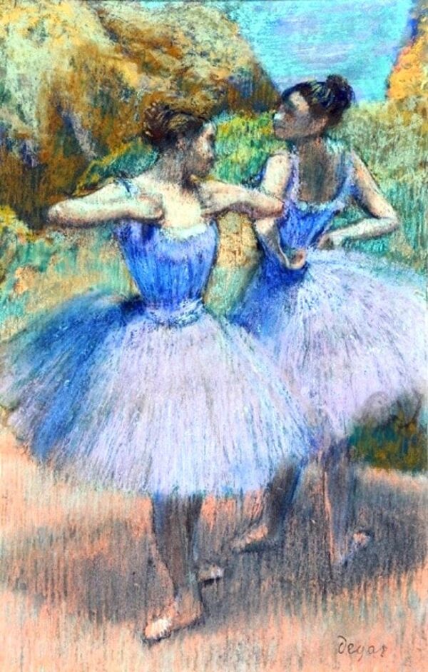 Dancers in Violet - Edgar Degas