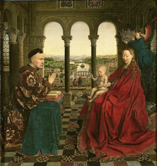 The Virgin with Chancellor Rolin - Jan Van Eyck