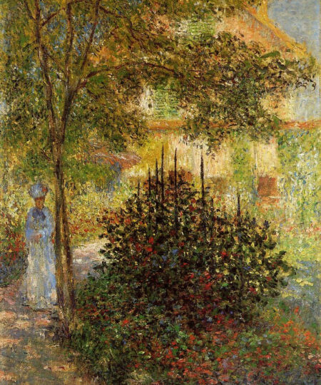 Camille in the Garden at Argenteuil - Claude Monet