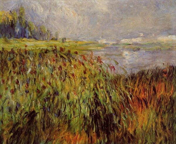 Reeds on the Banks of the Seine 1874 - Pierre-Auguste Renoir