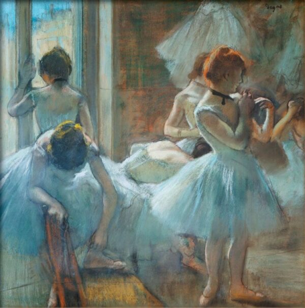 Blue Dancers in the Interval - Edgar Degas