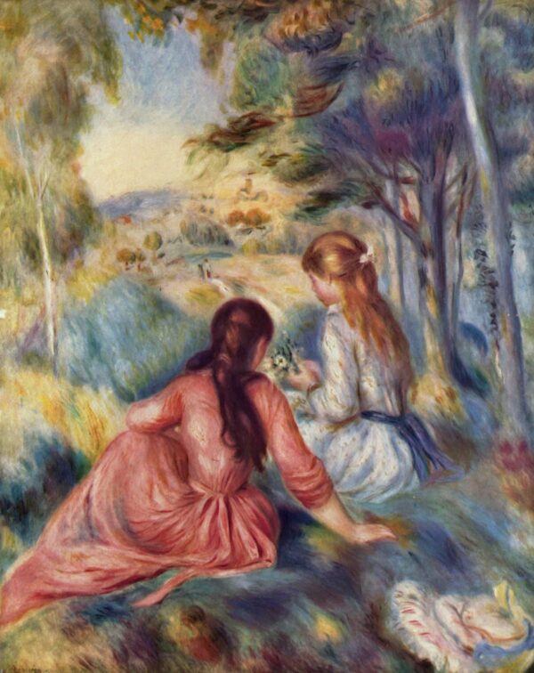 In the Meadow - Pierre-Auguste Renoir