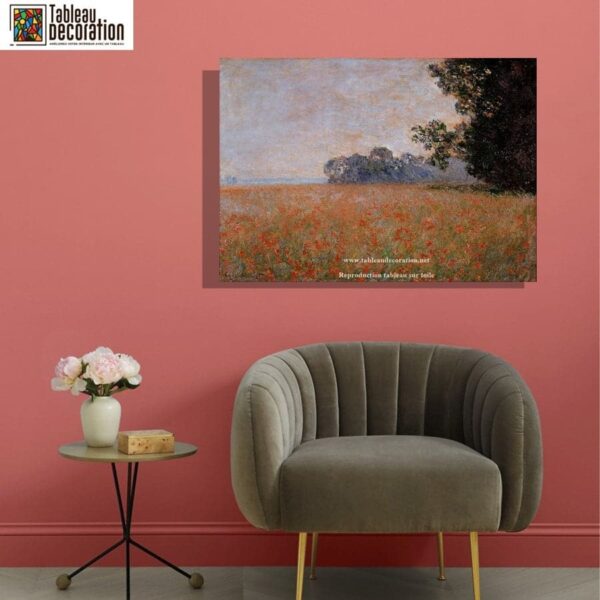 Oat Field with Poppies - Monet Painting - Image 4