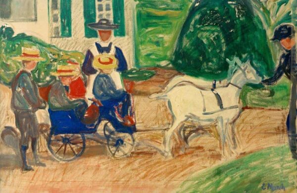 The Goat and the Cart - Edvard Munch