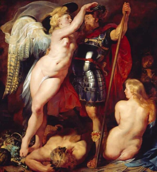 The Coronation of the Virtuous Hero - Peter Paul Rubens