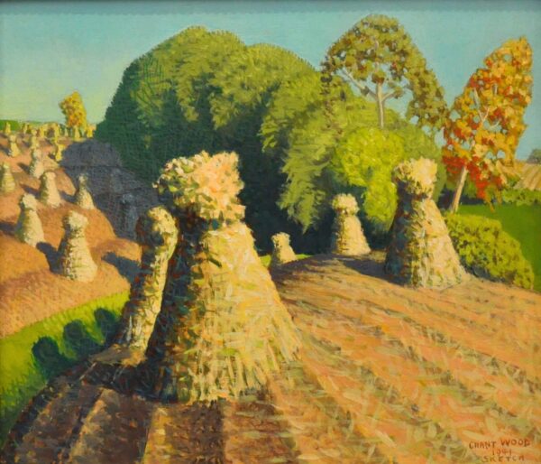 Field of Corn, Iowa - Grant Wood