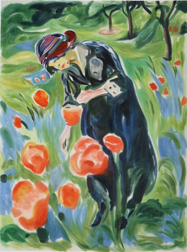 Woman with Poppies - Edvard Munch