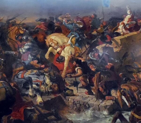 The Battle of Taillebourg, July 21, 1242 - Eugène Delacroix