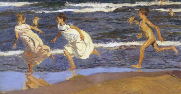 Running along the beach - Sorolla