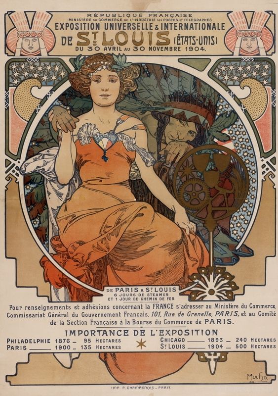 Universal Exposition of St Louis 1904 - Mucha