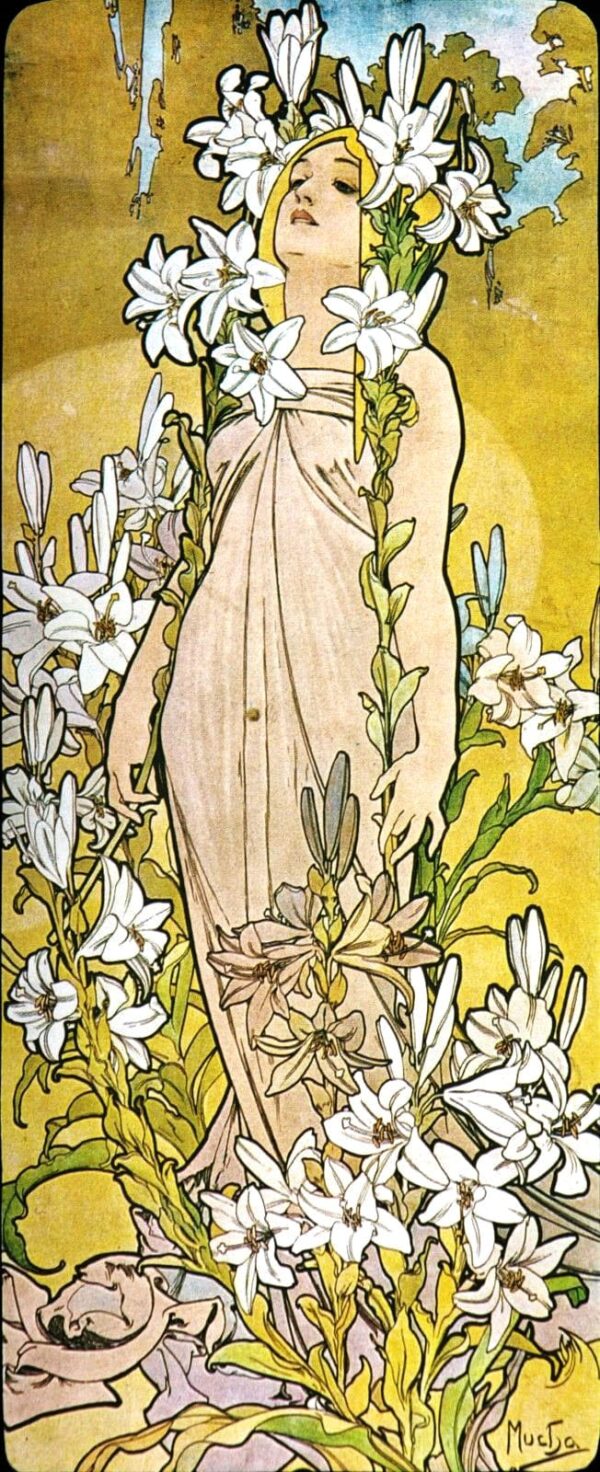 The flower: Lily - Mucha