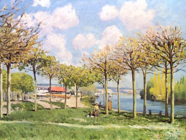 The Seine at Bougival - Alfred Sisley