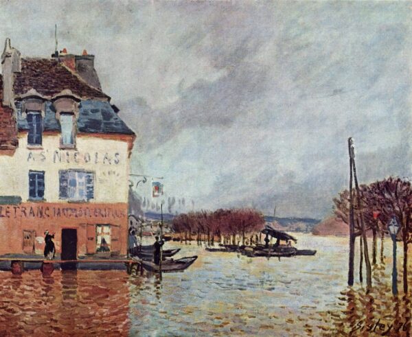 Flood at Port-Marly by Alfred Sisley