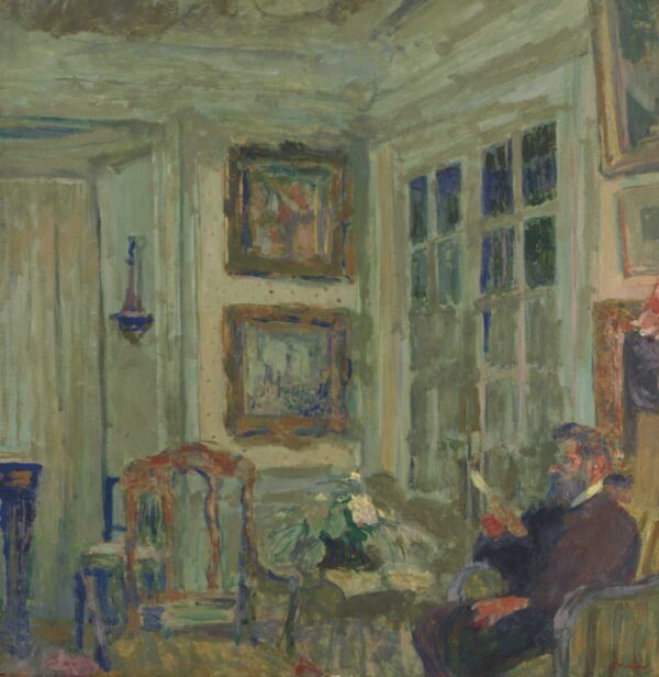 Arthur Fontaine reading I - Édouard Vuillard