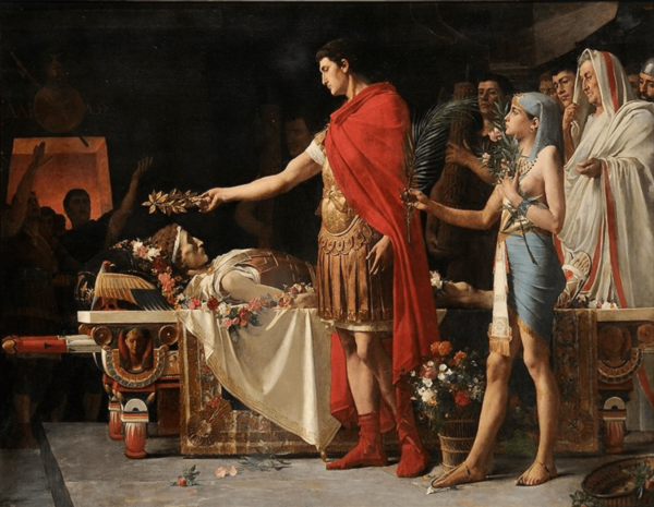 Augustus at the Tomb of Alexander - Lionel Royer