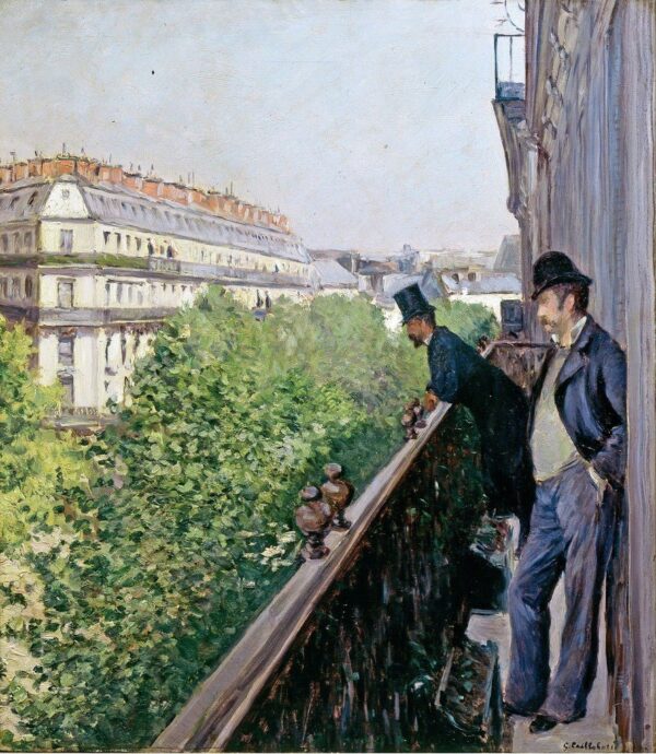 On the Balcony, Boulevard Haussmann - Caillebotte