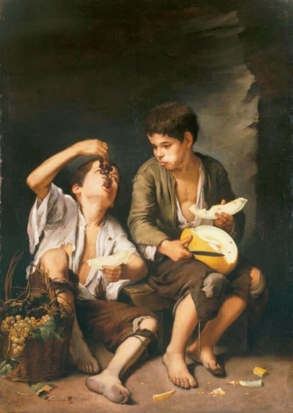 The Melon and Grape Eater - Bartolomé Esteban Murillo