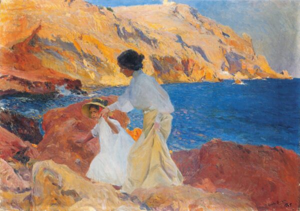 Clotilde and Elena on the Rocks, Javea - Sorolla