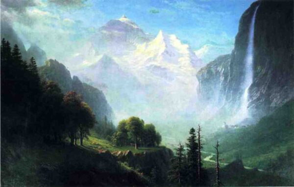 Staubbach Falls, near Lauterbrunnen, Switzerland - Albert Bierstadt