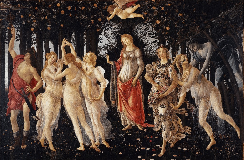 Die 100 berühmtesten Gemälde der Welt Botticelli primavera 1024x673 1 Der Blog Master Apollon