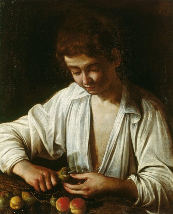 Boy Peeling a Fruit c.1593 - Caravaggio