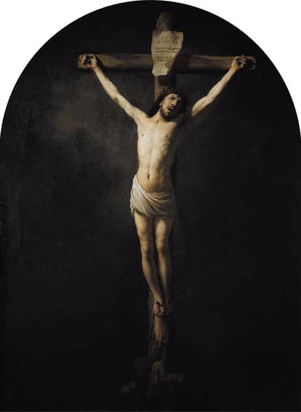 The Christ on the Cross - Rembrandt van Rijn