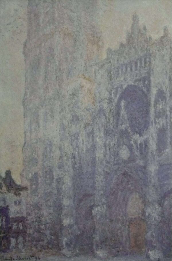 The Cathedral of Rouen. The Portal and the Tower of Saint-Romain, Morning Effect; White Harmony (W1346) - Claude Monet