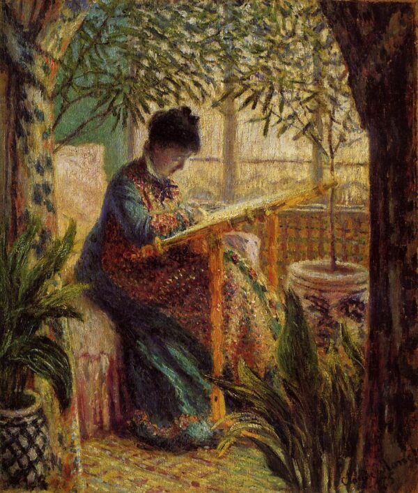 Camille at the Window - Claude Monet