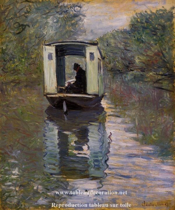 The Boat Studio - Monet Painting