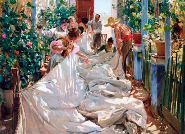 Sewing the sail - Sorolla