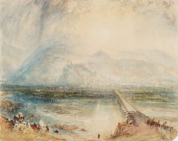 Bellinzona from the road looking towards Locarno - William Turner