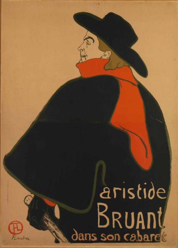 Aristide Bruant in his cabaret - Toulouse Lautrec