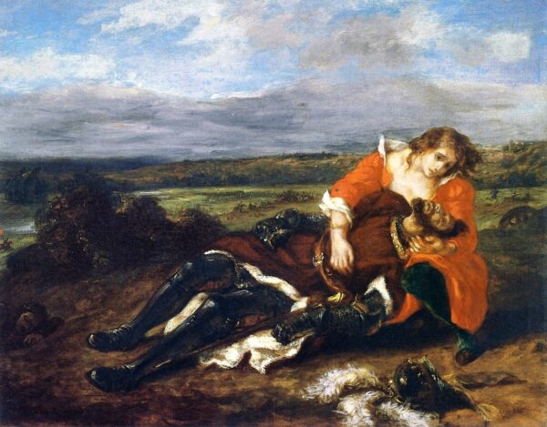 The Death of Lara - Eugène Delacroix