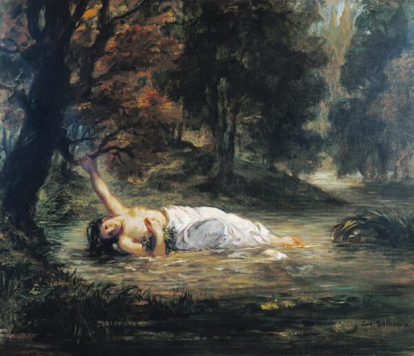 The Death of Ophelia - Eugène Delacroix