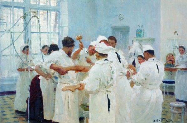 The Surgeon E. V. Pavlov in the Operating Room - Ilya Repin