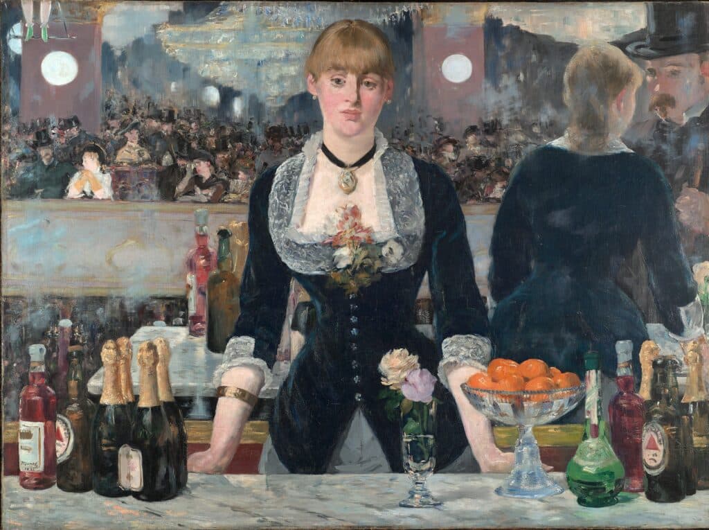 Die 100 berühmtesten Gemälde der Welt Edouard Manet 2C A Bar at the Folies Berg C3 A8re 1024x765 1 1 Der Blog Master Apollon