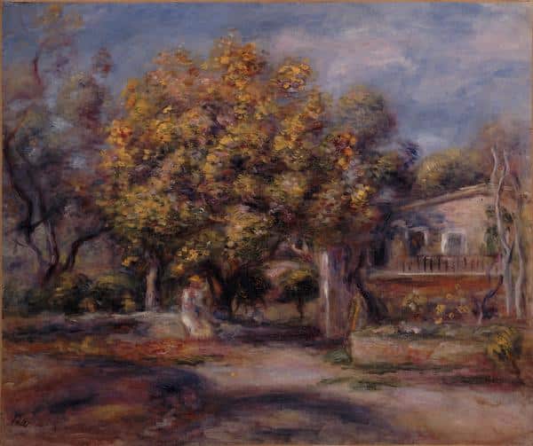 Entrance of the House and Garden at Cagnes - Pierre-Auguste Renoir