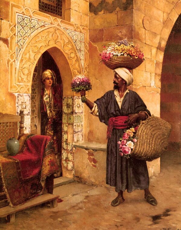 The Flower Seller - Rudolf Ernst