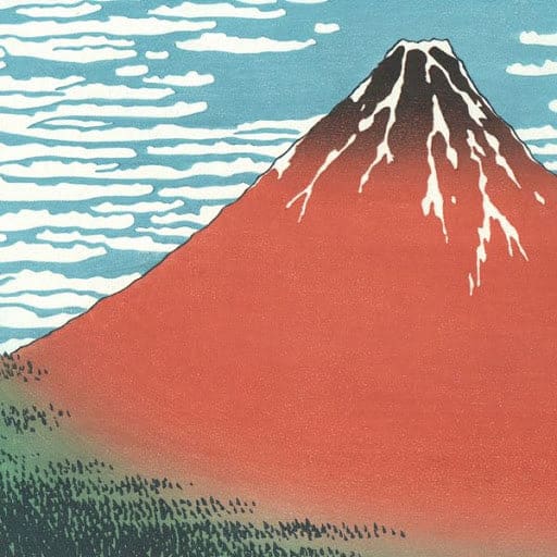 Mount Fuji on a Clear Day - Katsushika Hokusai