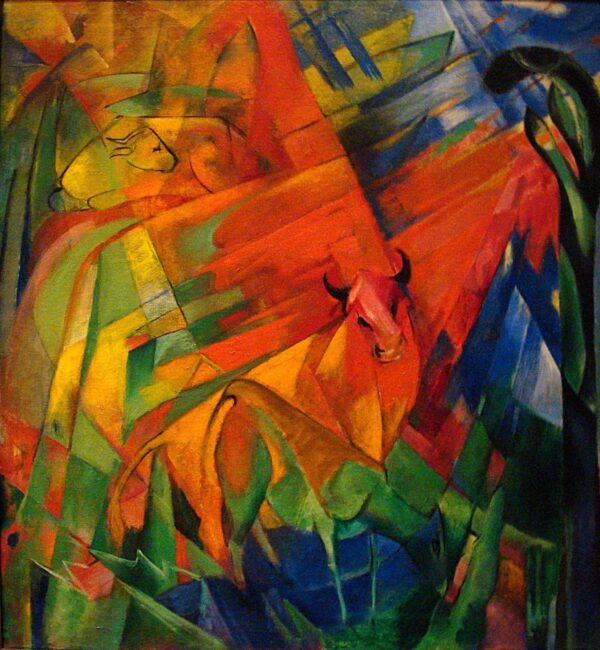 Animals in a Landscape - Franz Marc