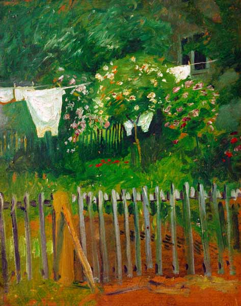 Laundry in the Garden at Kandern - August Macke