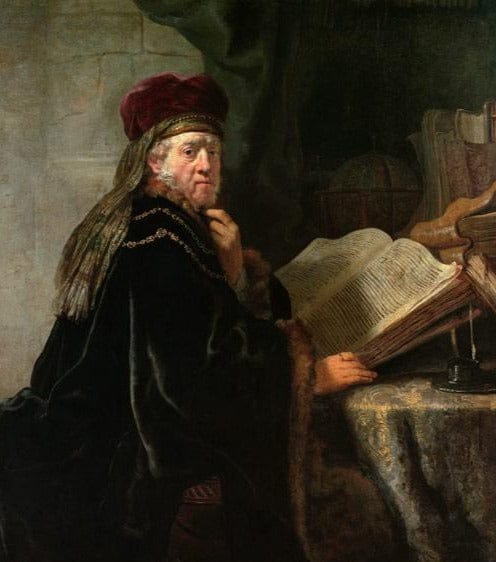 Scholar in Study - Rembrandt van Rijn