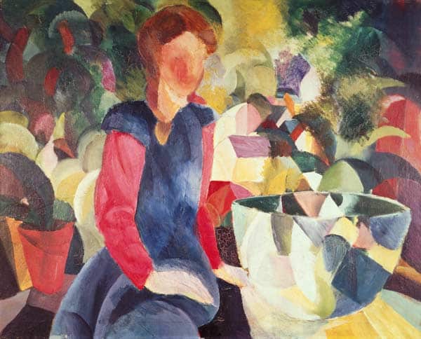 Girl with a Fishbowl - August Macke