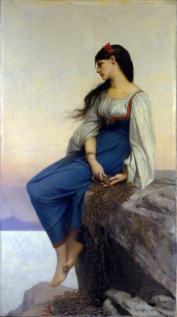 Graziella, 1878 - Jules Lefebvre. 

Translation: Graziella, 1878 - Jules Lefebvre